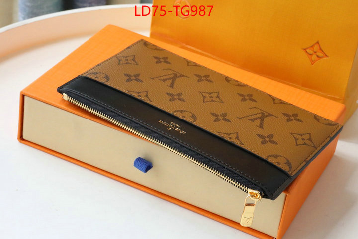 LV Bags(TOP)-Wallet what best designer replicas ID: TG987 $: 75USD