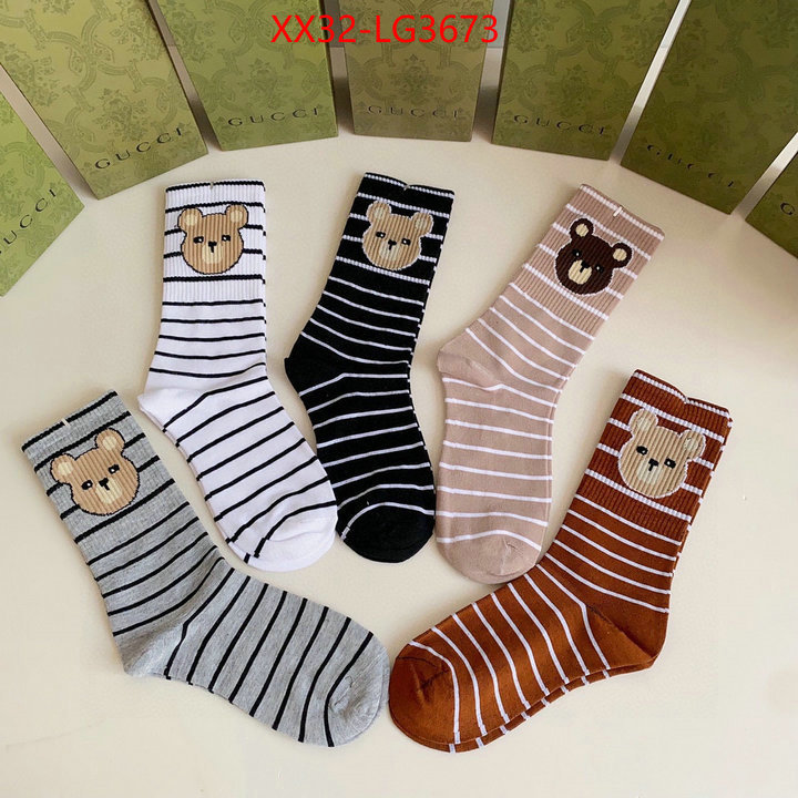 Sock-Gucci cheap wholesale ID: LG3673 $: 32USD