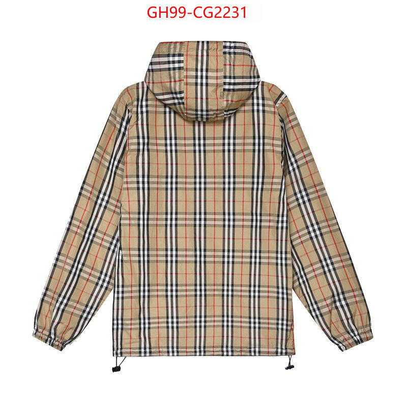 Clothing-Burberry the best quality replica ID: CG2231 $: 99USD