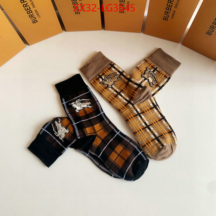 Sock-Burberry 7 star quality designer replica ID: LG3645 $: 32USD