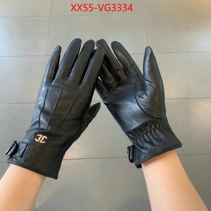 Gloves-Chanel highest product quality ID: VG3334 $: 55USD