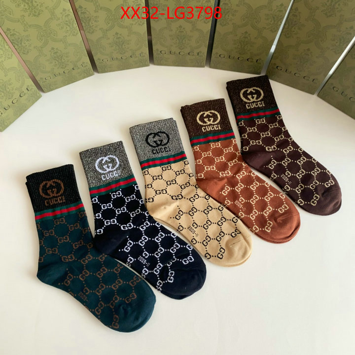 Sock-Gucci designer 1:1 replica ID: LG3798 $: 32USD