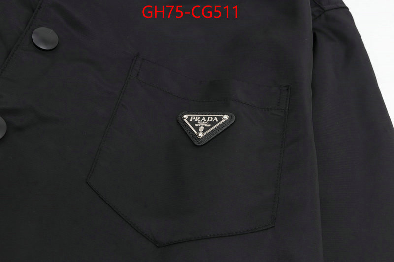 Clothing-Prada designer wholesale replica ID: CG511 $: 75USD