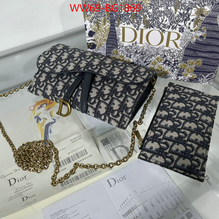 Dior Bags(4A)-Saddle- high quality customize ID: BG1869 $: 69USD