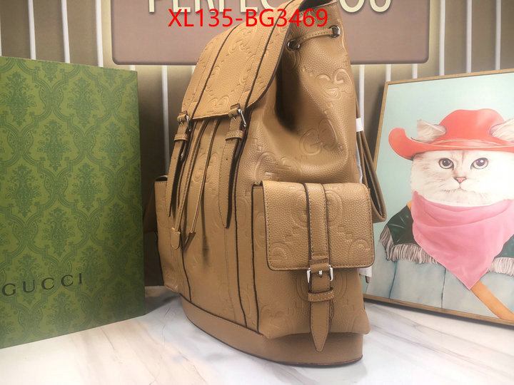 Gucci Bags(4A)-Backpack- top perfect fake ID: BG3469 $: 135USD