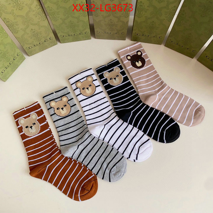 Sock-Gucci cheap wholesale ID: LG3673 $: 32USD