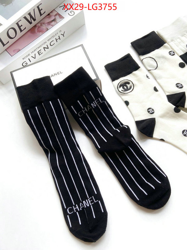 Sock-Chanel replica aaaaa+ designer ID: LG3755 $: 29USD