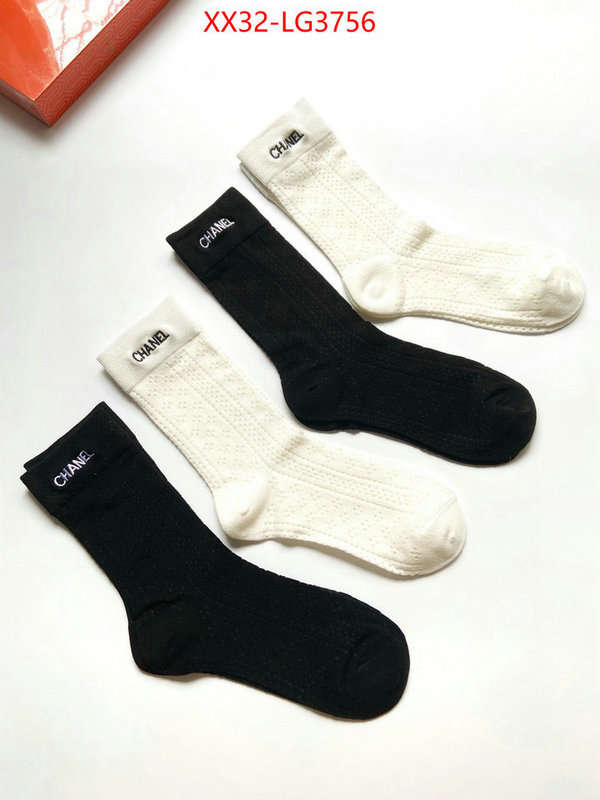 Sock-Chanel highest quality replica ID: LG3756 $: 32USD