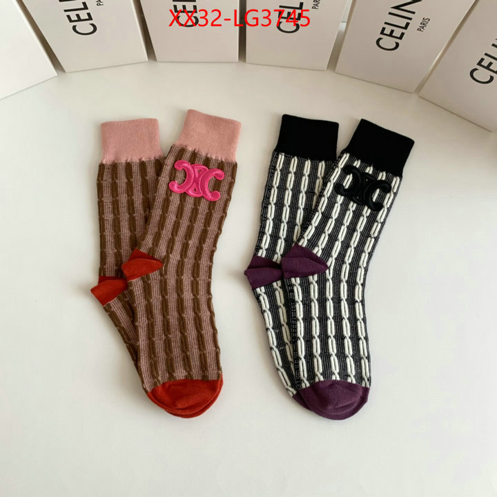 Sock-CELINE wholesale designer shop ID: LG3745 $: 32USD