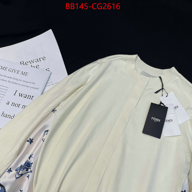 Clothing-Fendi buying replica ID: CG2616 $: 145USD