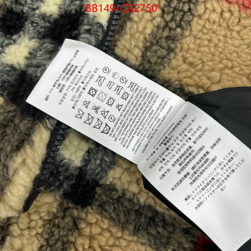 Clothing-Burberry counter quality ID: CG2750 $: 149USD