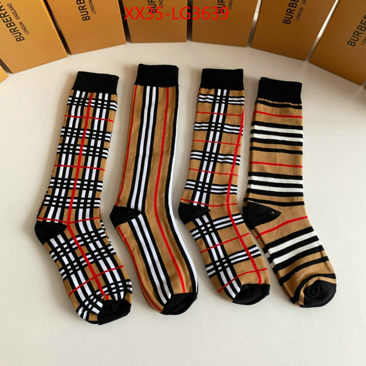 Sock-Burberry high quality customize ID: LG3639 $: 35USD