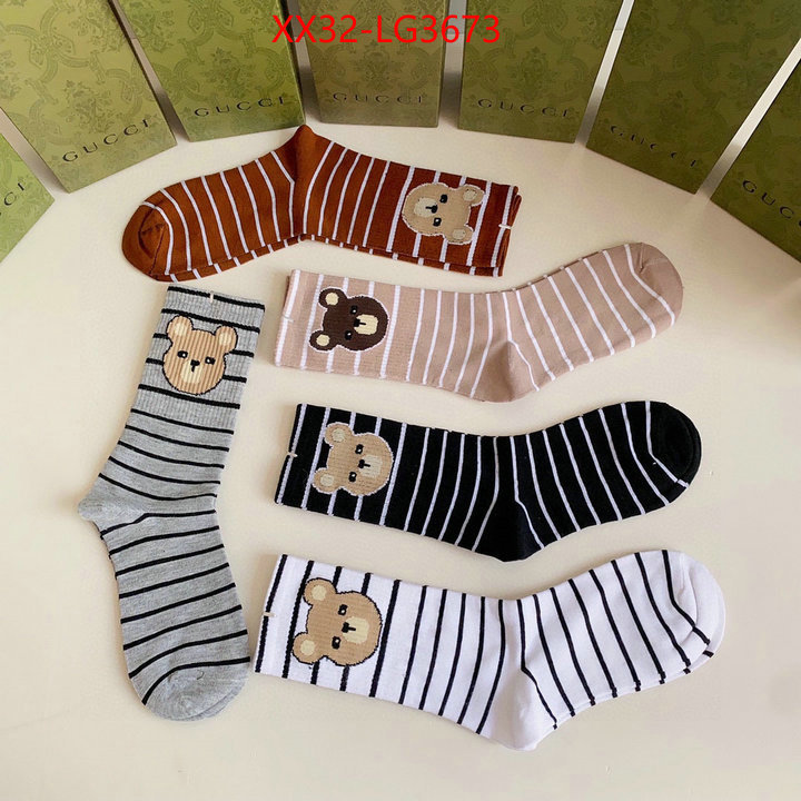 Sock-Gucci cheap wholesale ID: LG3673 $: 32USD