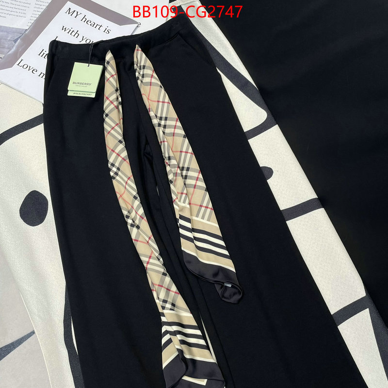 Clothing-Burberry where can i find ID: CG2747 $: 109USD