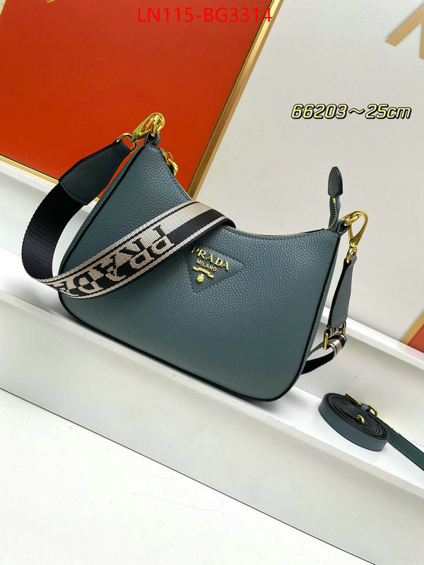 Prada Bags (4A)-Diagonal- new ID: BG3314 $: 115USD