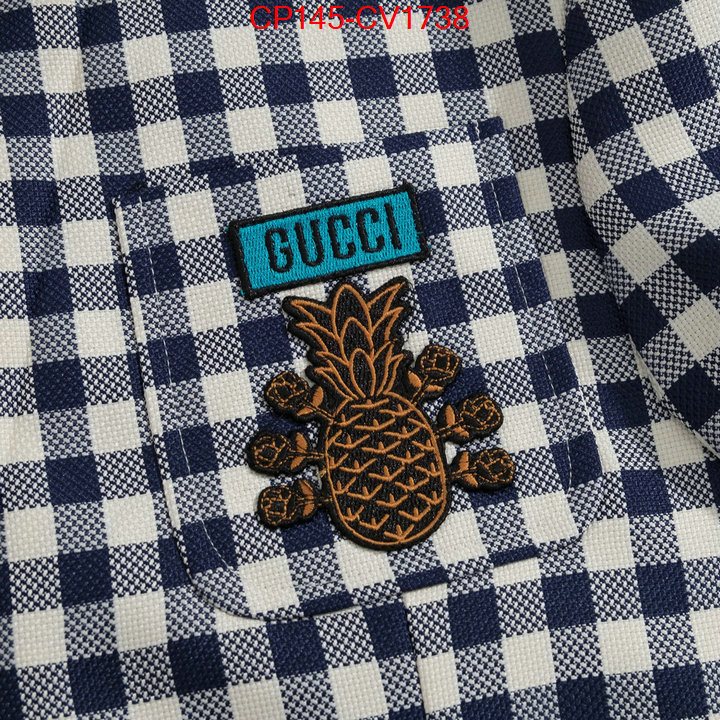 Clothing-Gucci buy 1:1 ID: CV1738 $: 145USD