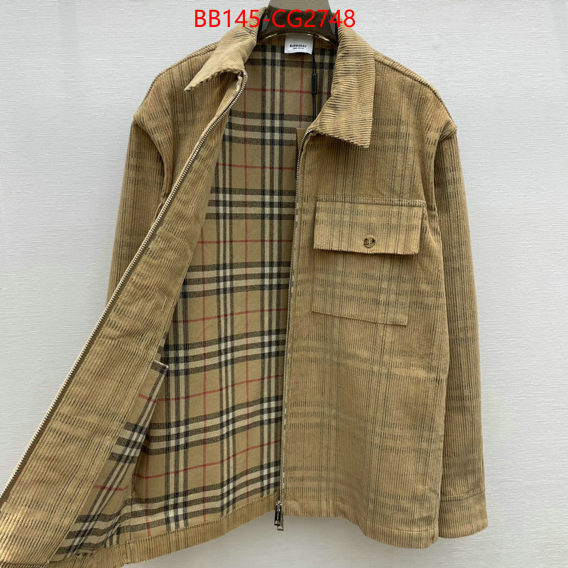 Clothing-Burberry new designer replica ID: CG2748 $: 145USD