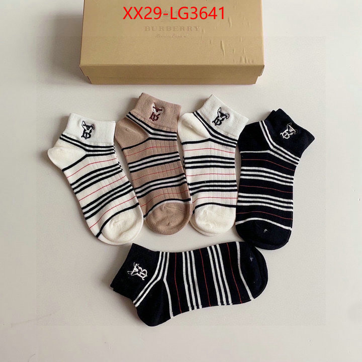 Sock-Burberry high quality replica designer ID: LG3641 $: 29USD