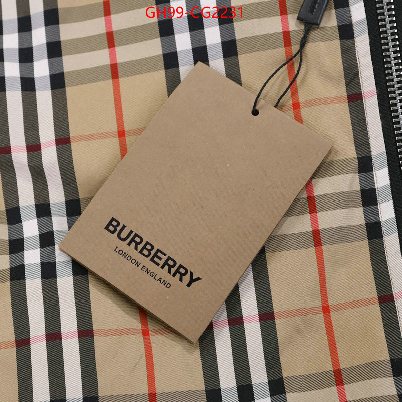 Clothing-Burberry the best quality replica ID: CG2231 $: 99USD