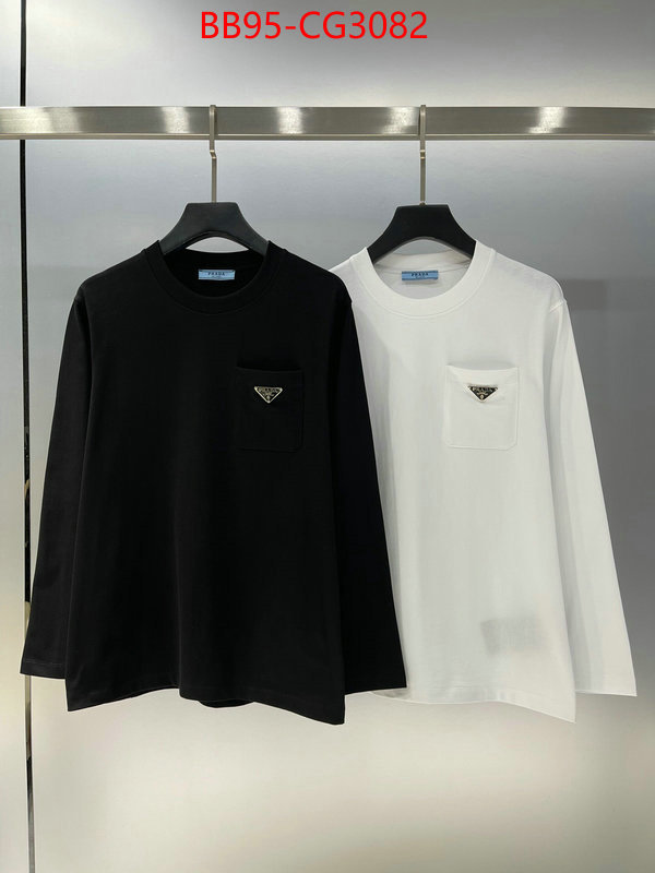 Clothing-Prada wholesale designer shop ID: CG3082 $: 95USD