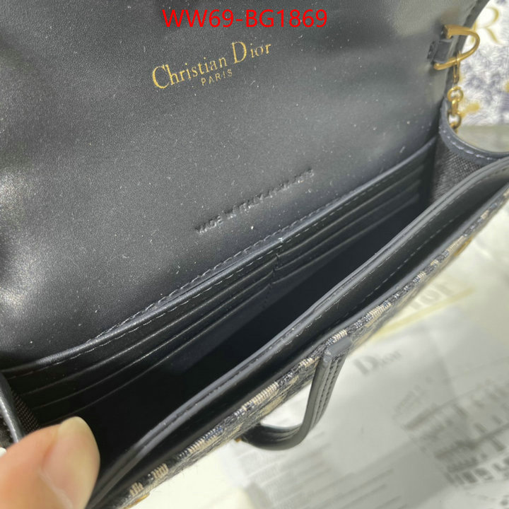 Dior Bags(4A)-Saddle- high quality customize ID: BG1869 $: 69USD