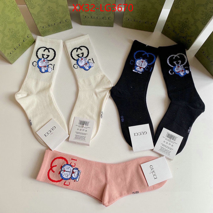 Sock-Gucci top perfect fake ID: LG3670 $: 32USD