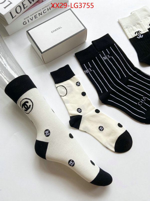 Sock-Chanel replica aaaaa+ designer ID: LG3755 $: 29USD