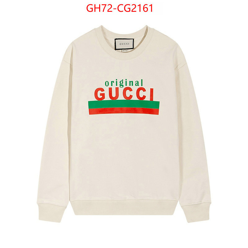 Clothing-Gucci designer replica ID: CG2161 $: 72USD