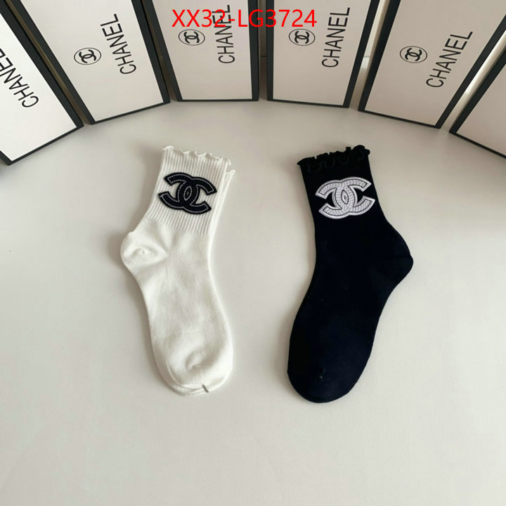 Sock-Chanel how to buy replcia ID: LG3724 $: 32USD