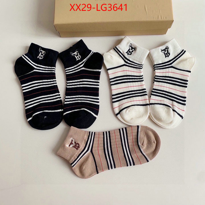 Sock-Burberry high quality replica designer ID: LG3641 $: 29USD