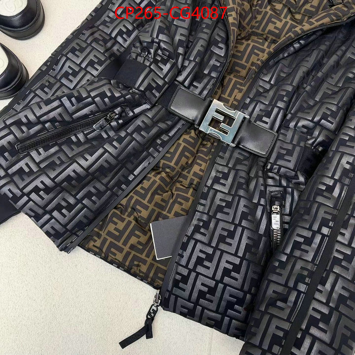 Down jacket Men-Fendi replcia cheap from china ID: CG4087 $: 265USD