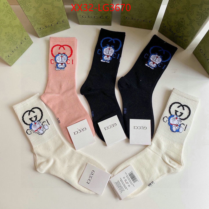 Sock-Gucci top perfect fake ID: LG3670 $: 32USD