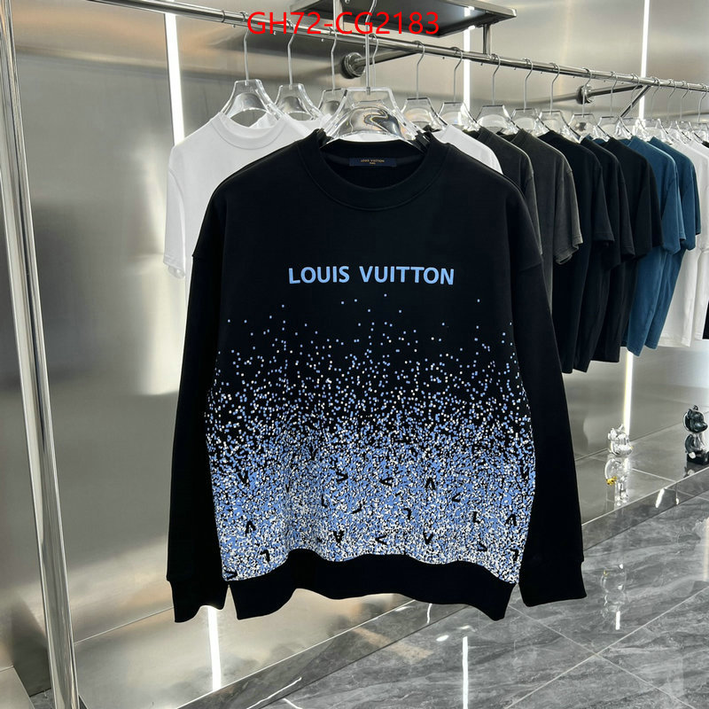 Clothing-LV how to find replica shop ID: CG2183 $: 72USD