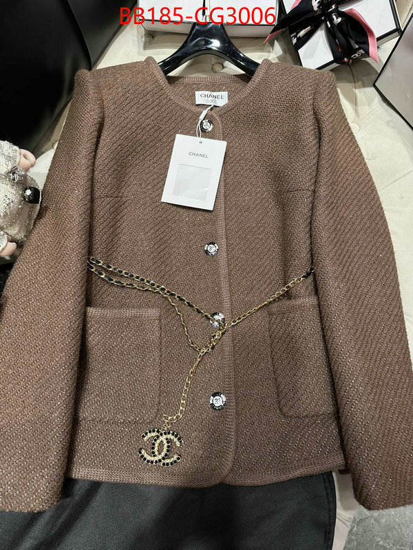 Clothing-Chanel replica aaaaa+ designer ID: CG3006 $: 185USD