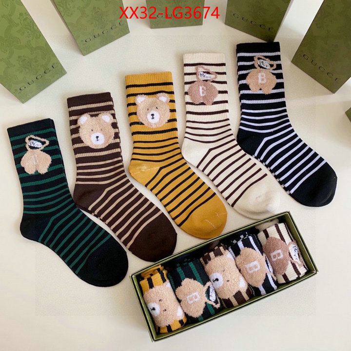 Sock-Gucci online from china ID: LG3674 $: 32USD