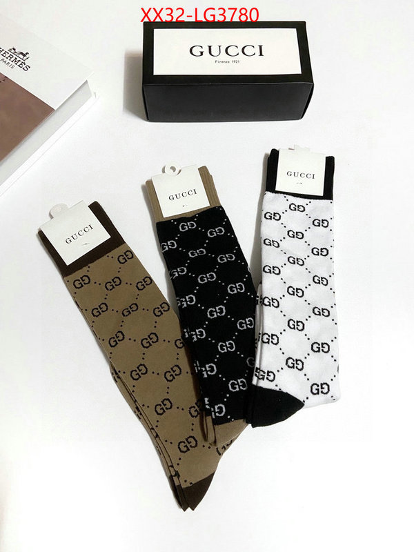 Sock-Gucci designer replica ID: LG3780 $: 32USD