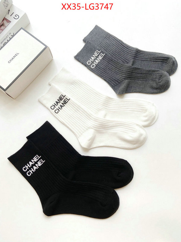 Sock-Chanel perfect quality ID: LG3747 $: 35USD