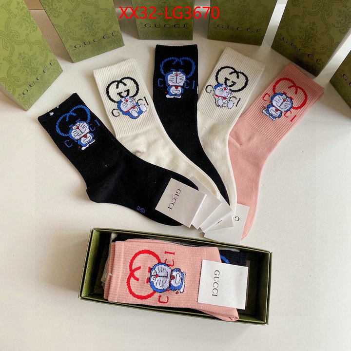 Sock-Gucci top perfect fake ID: LG3670 $: 32USD