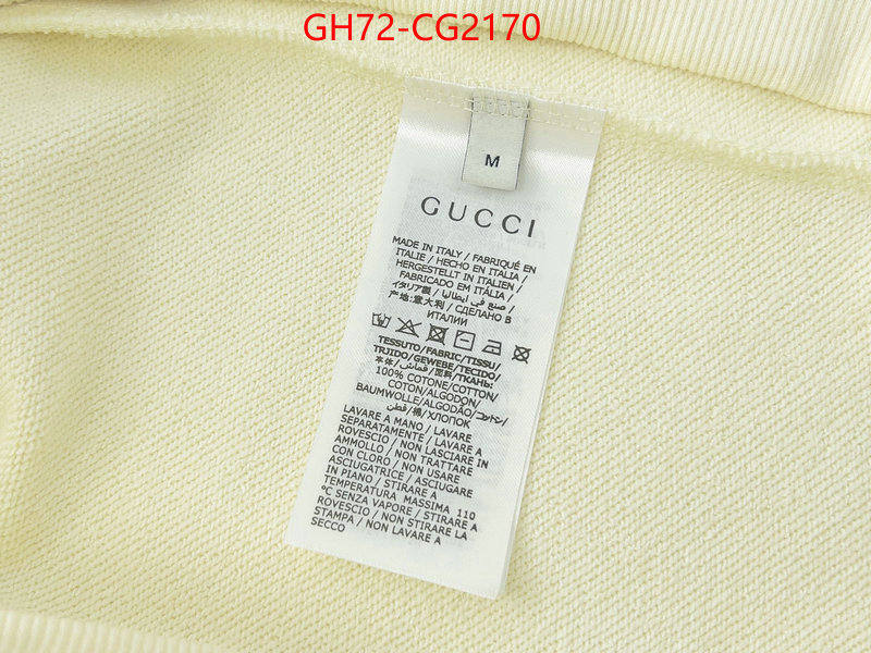 Clothing-Gucci best replica new style ID: CG2170 $: 72USD