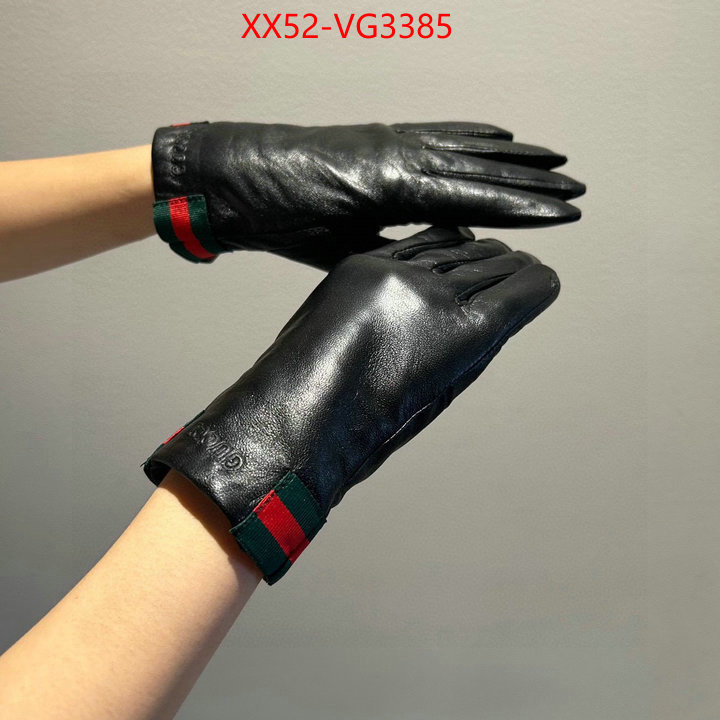 Gloves-Gucci highest product quality ID: VG3385 $: 52USD