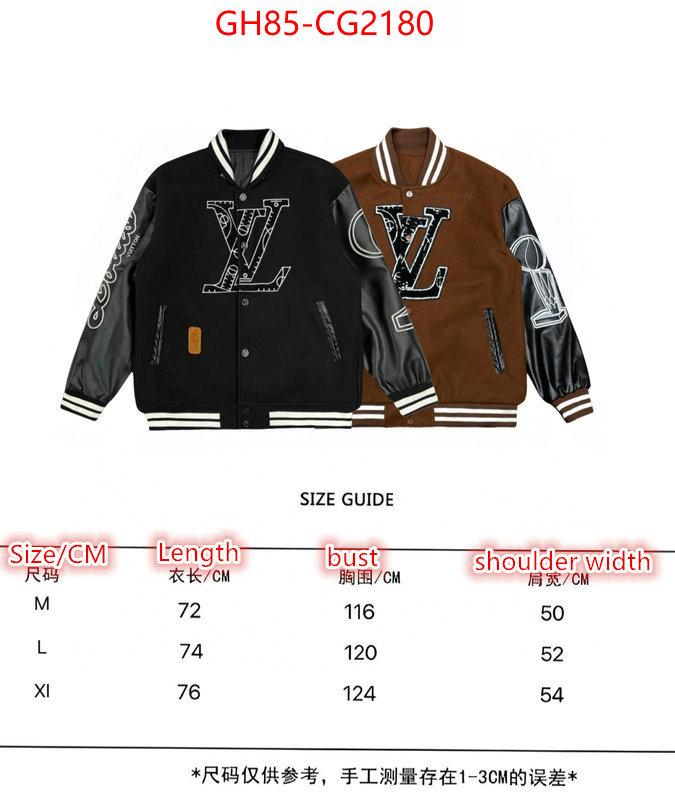 Clothing-LV what best replica sellers ID: CG2180 $: 85USD