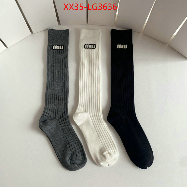 Sock-Miu Miu perfect replica ID: LG3636 $: 35USD