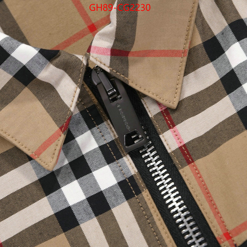 Clothing-Burberry top quality ID: CG2230 $: 89USD
