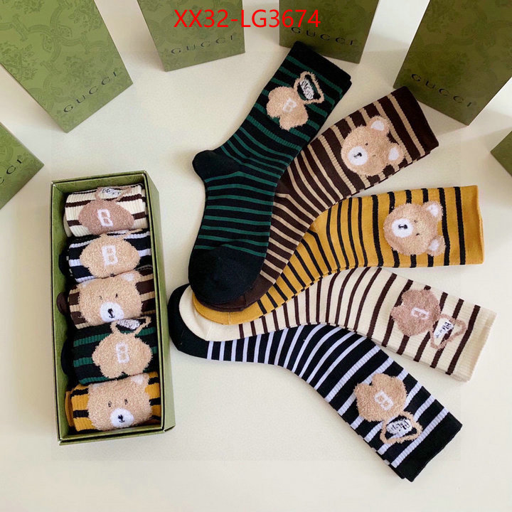 Sock-Gucci online from china ID: LG3674 $: 32USD