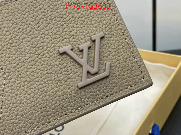 LV Bags(TOP)-Wallet replica aaaaa+ designer ID: TG3603 $: 75USD