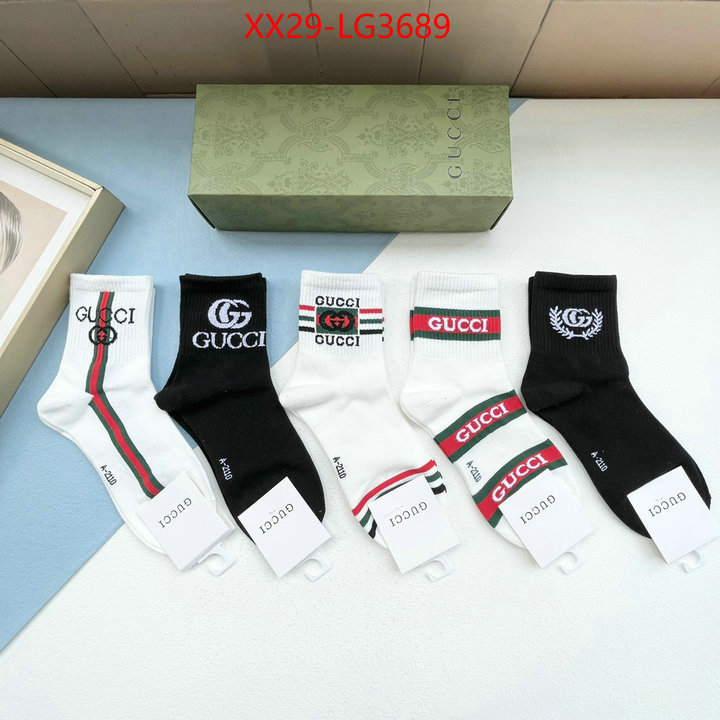 Sock-Gucci wholesale sale ID: LG3689 $: 29USD