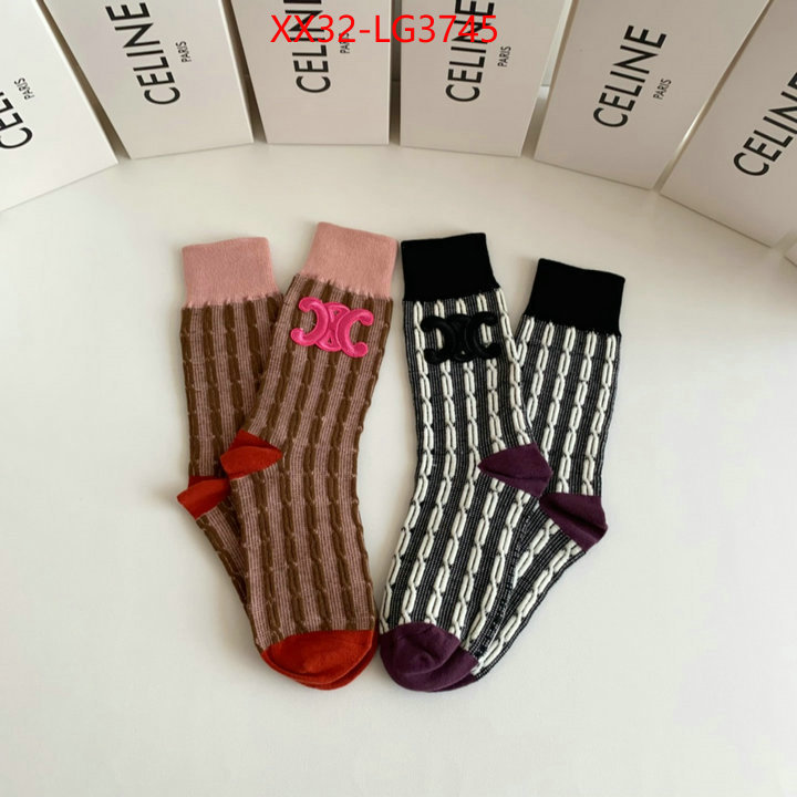 Sock-CELINE wholesale designer shop ID: LG3745 $: 32USD