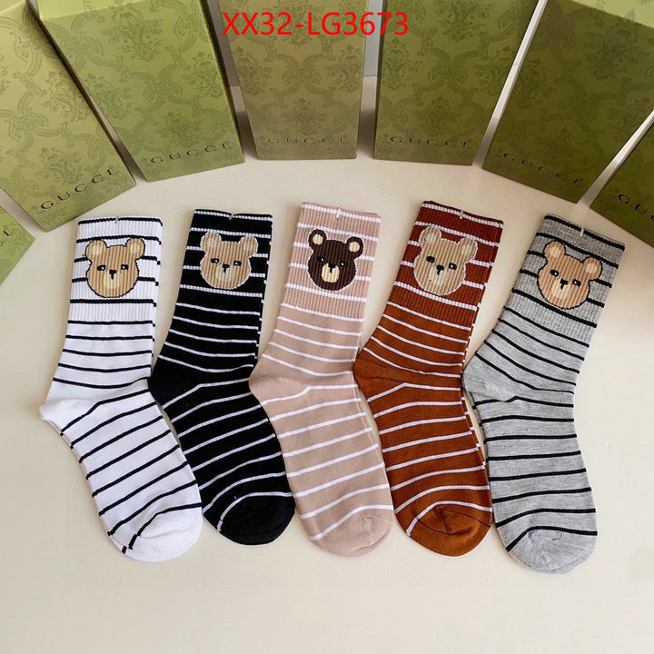 Sock-Gucci cheap wholesale ID: LG3673 $: 32USD