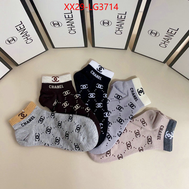 Sock-Chanel replcia cheap ID: LG3714 $: 29USD