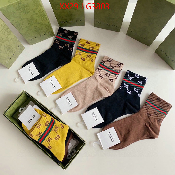 Sock-Gucci top perfect fake ID: LG3803 $: 29USD